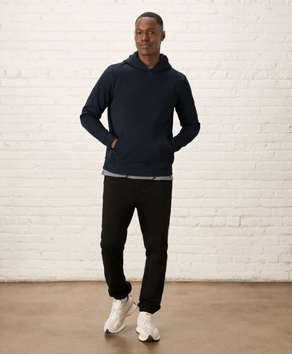 brushed fleece pullover hoodie