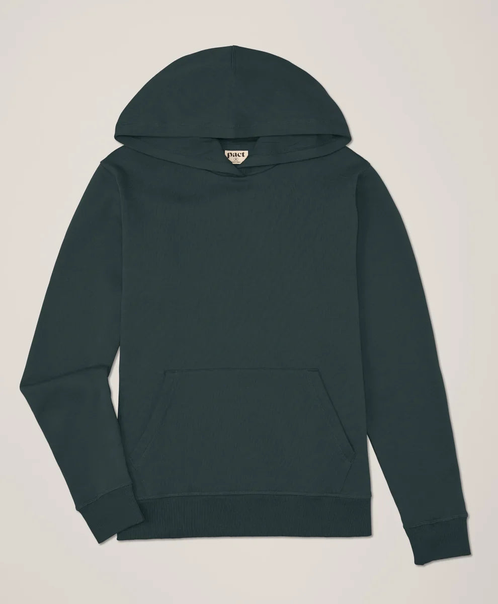 brushed fleece pullover hoodie