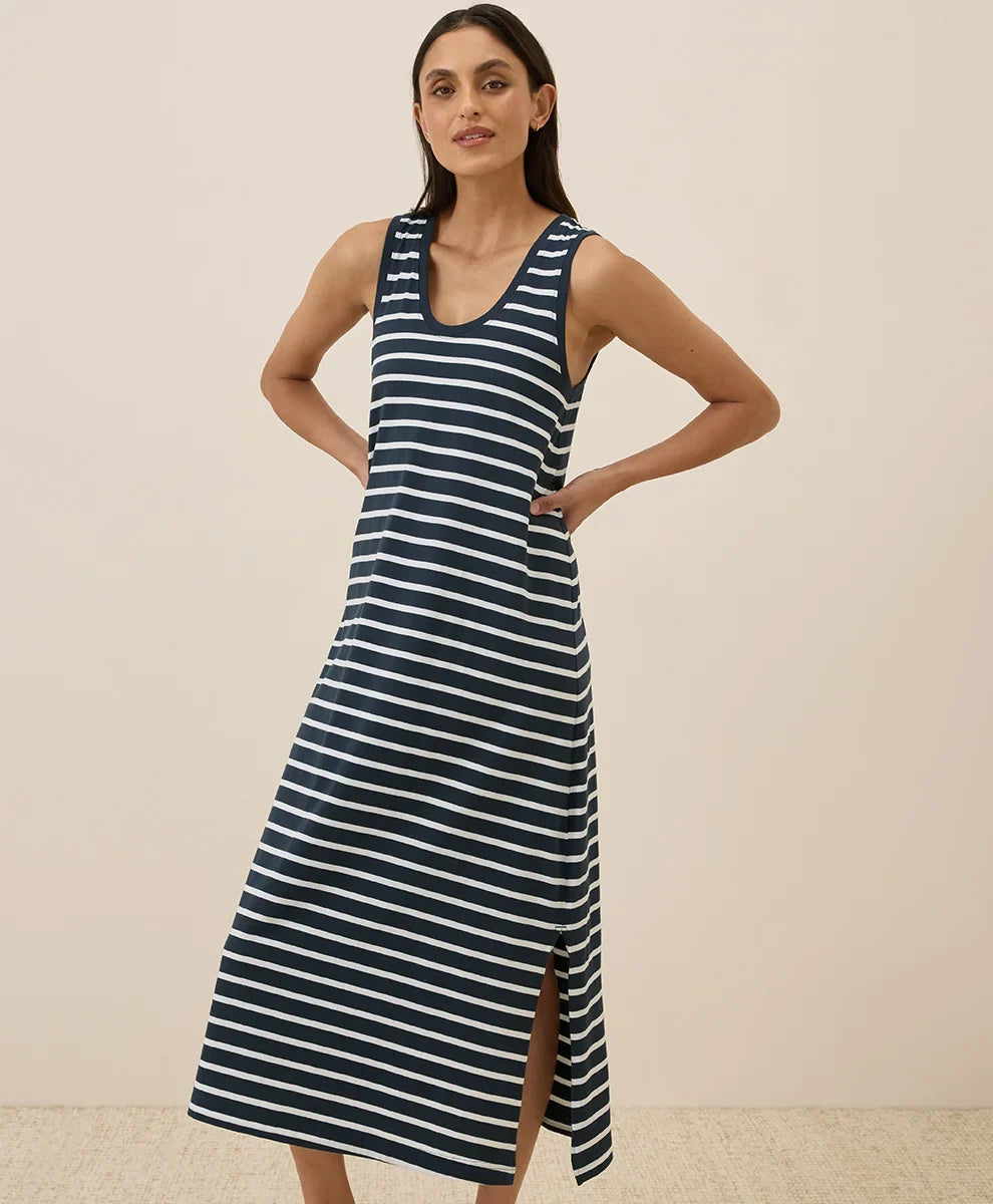 clearance softspun tank midi dress