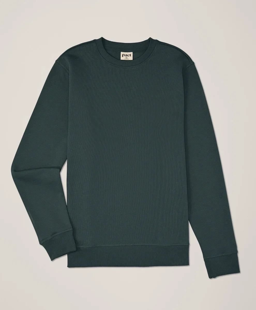 brushed fleece crew sweatshirt