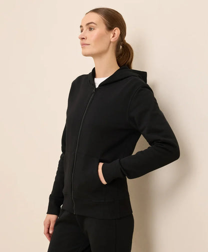 clearance brushed fleece zip hoodie