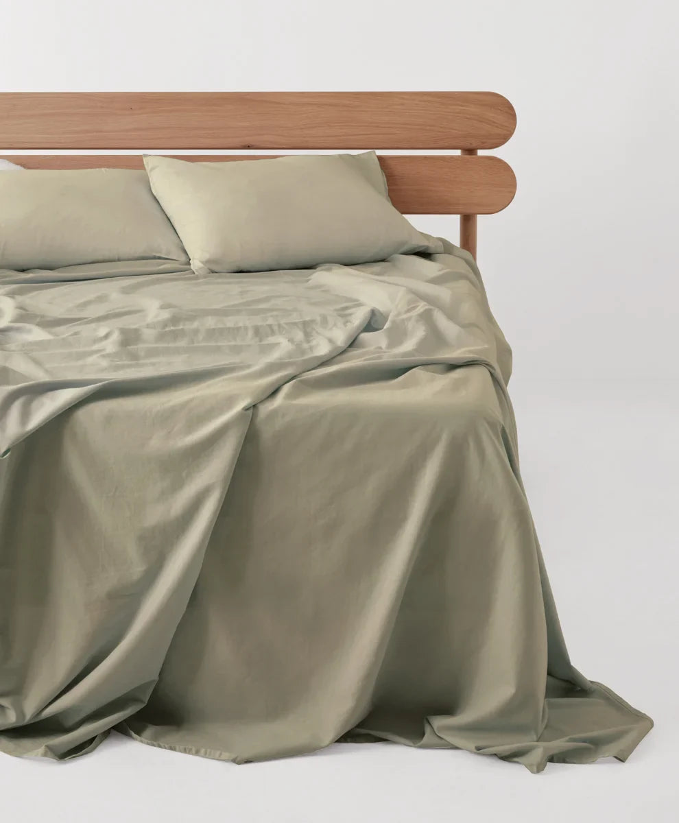 organic room service sateen sheet set