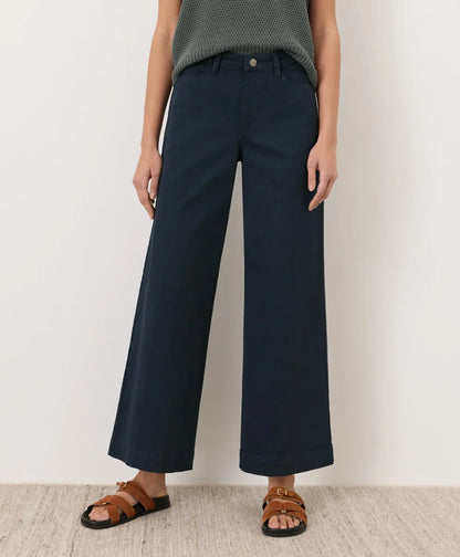 clearance stretch twill wide leg pant