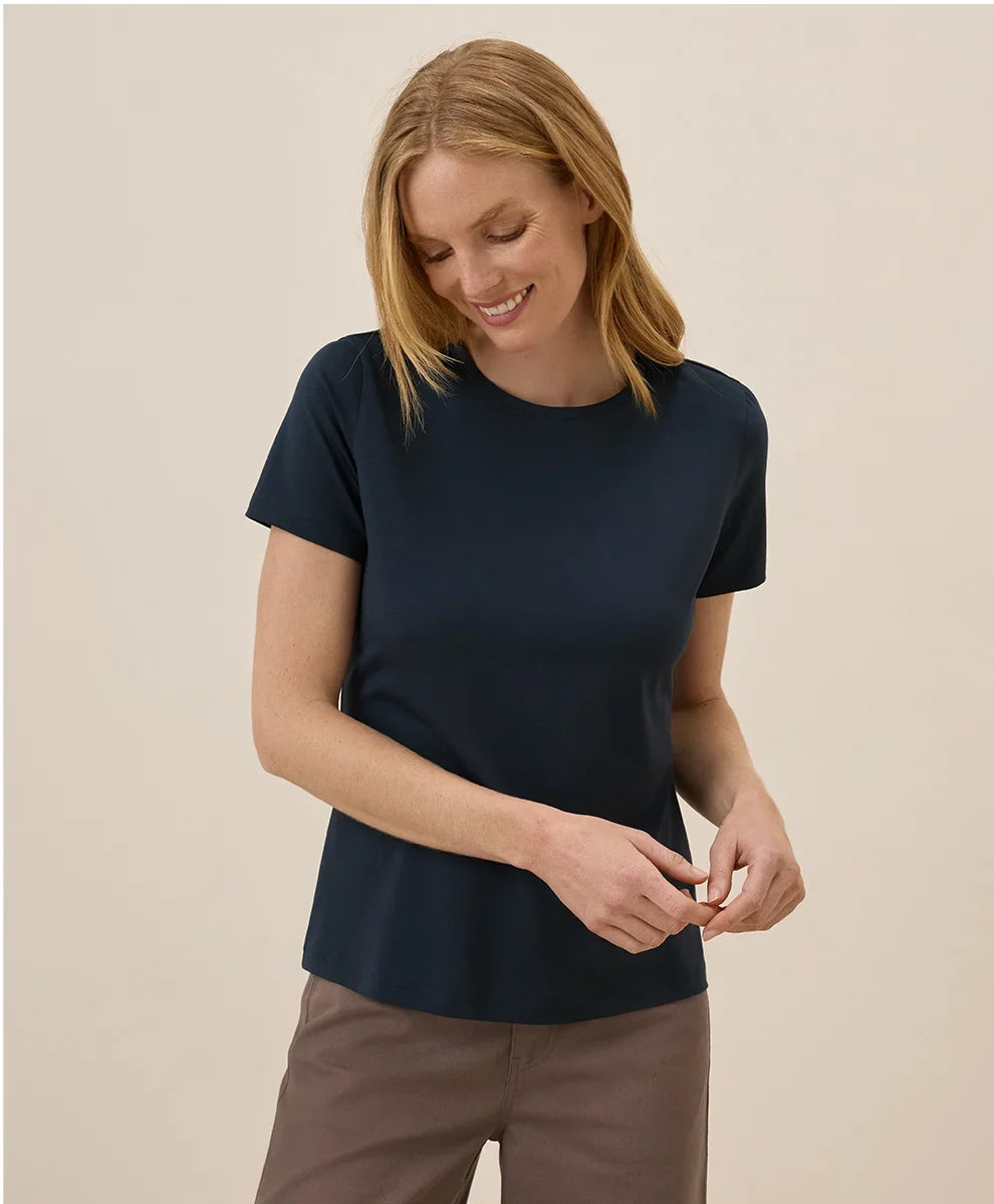 clearance luxe stretch jersey slim tee