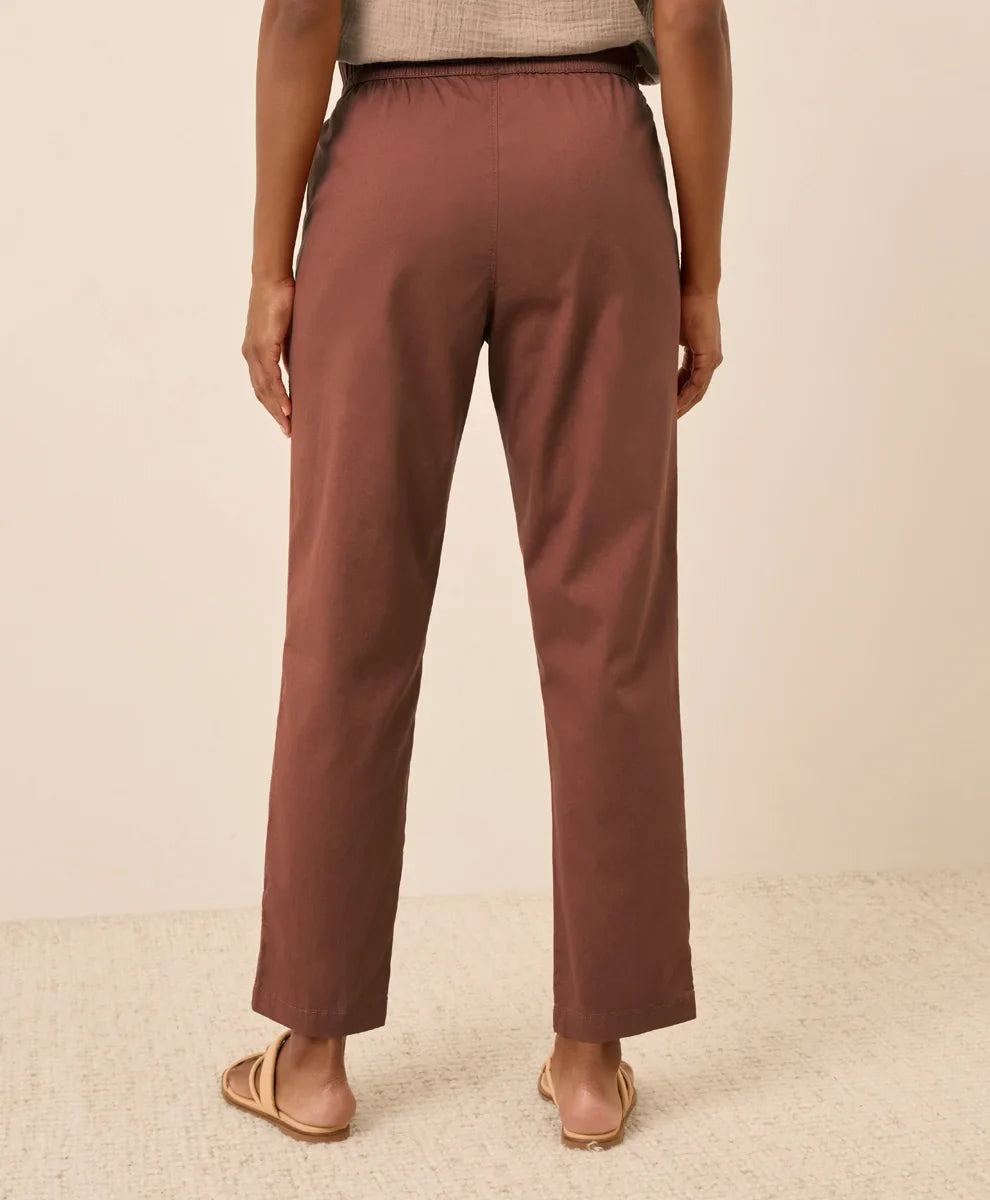 clearance daily twill ultra-high rise tapered pant