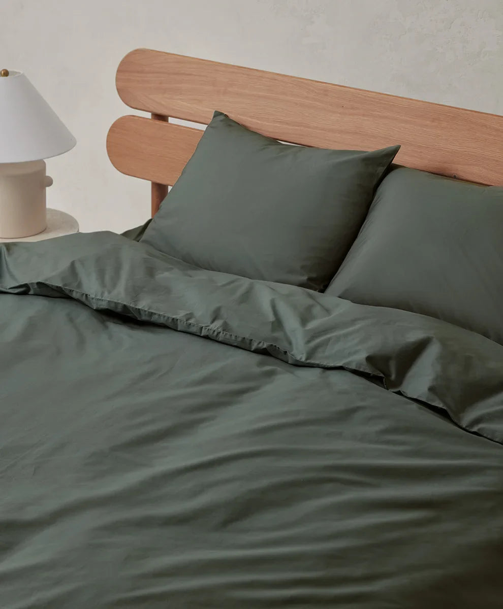 organic cool-air percale duvet cover