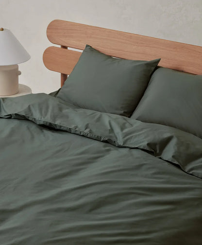 organic cool-air percale duvet cover