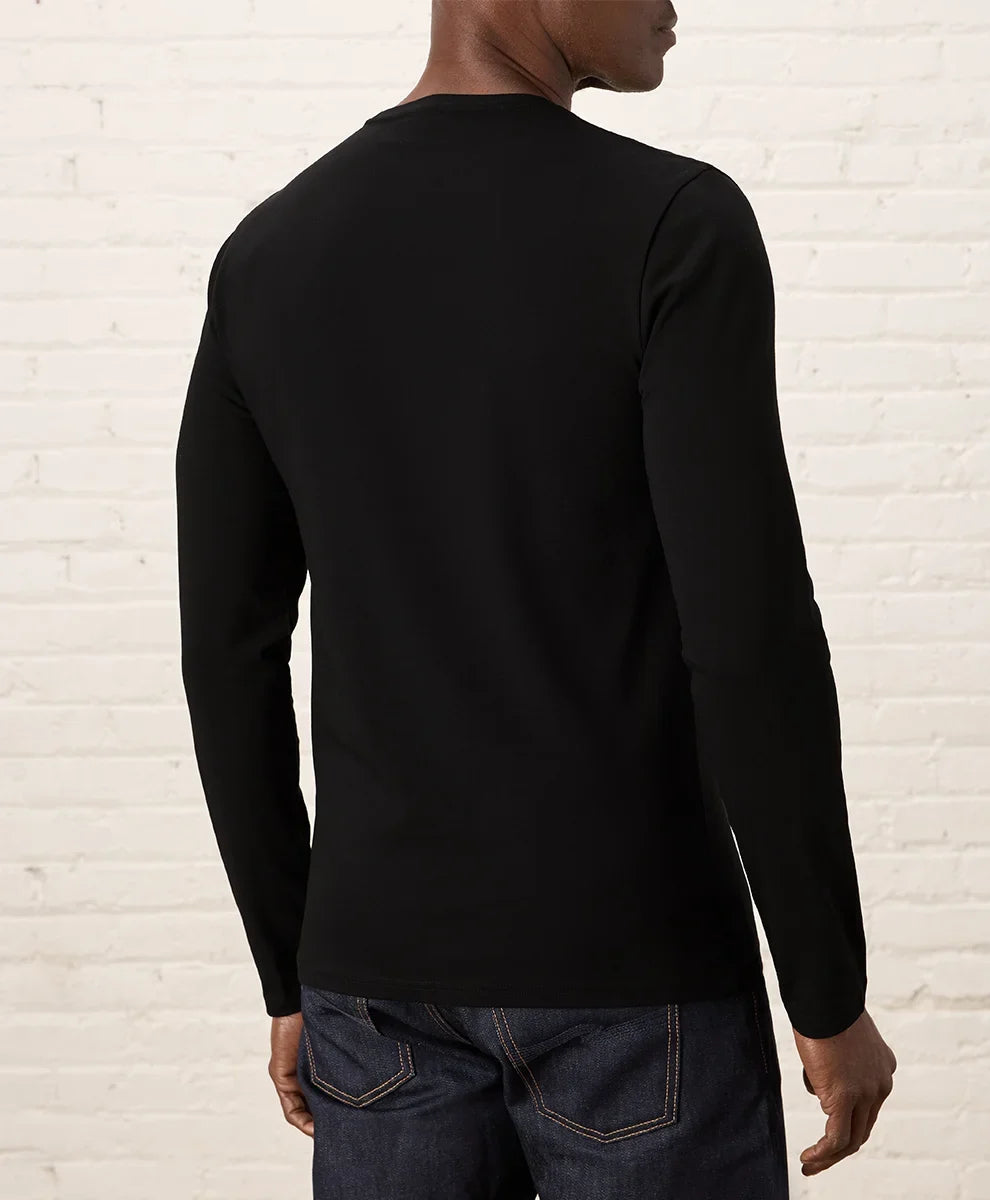 luxe essential slim long sleeve tee