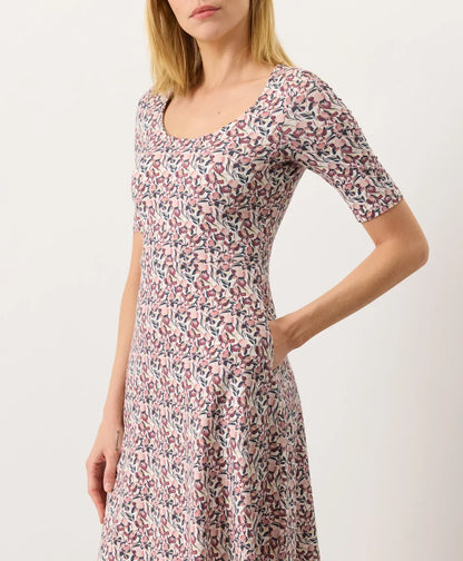 clearance fit & flare signature scoop dress