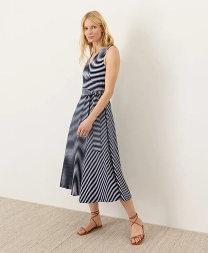 clearance fit & flare easy v-neck dress