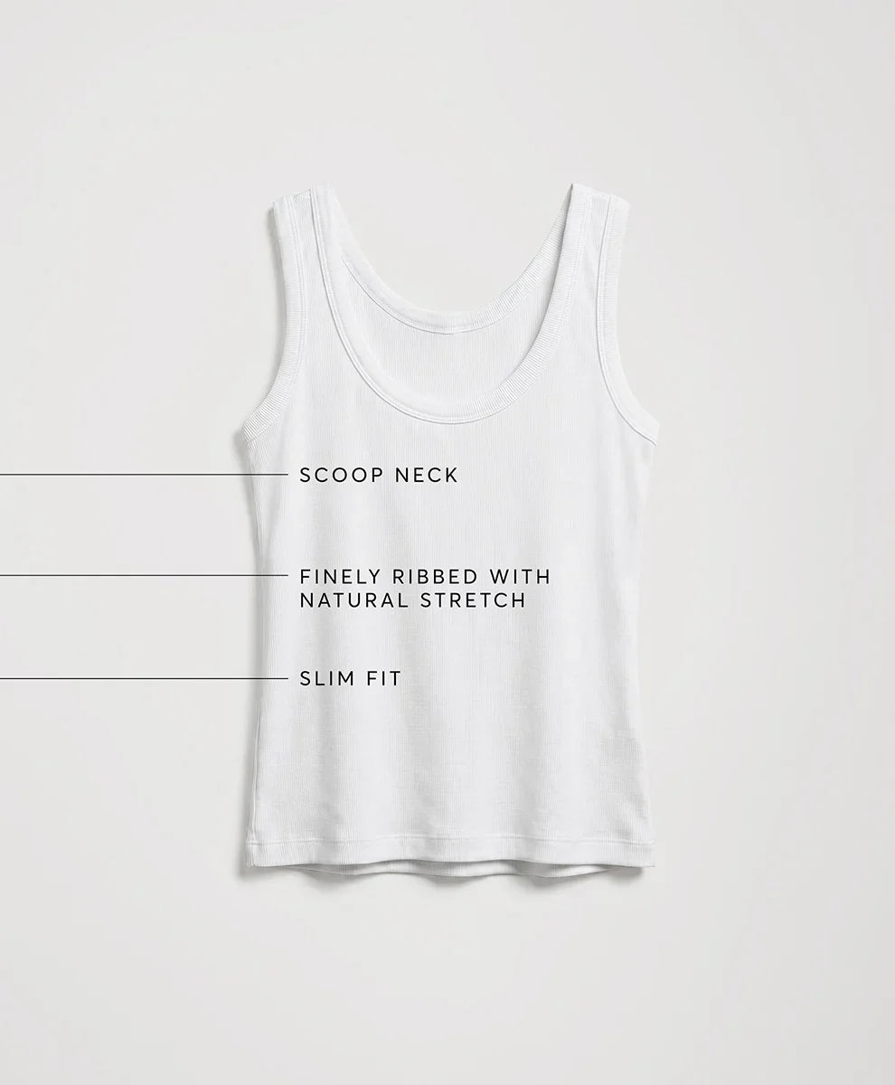 perfect rib scoop neck tank