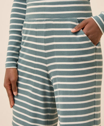 clearance easy rib wide leg lounge pant