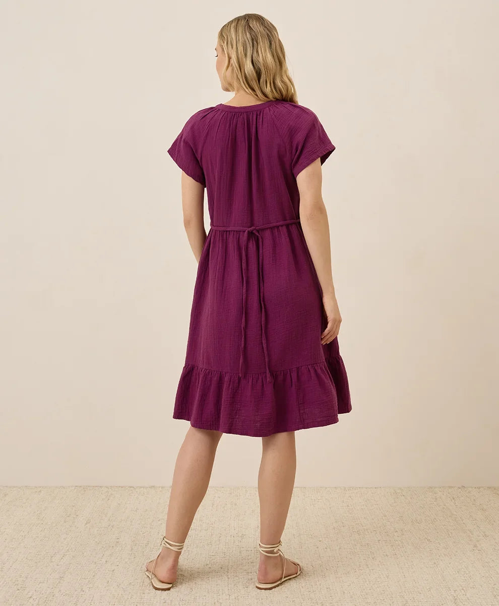 clearance coastal double gauze breezy dress