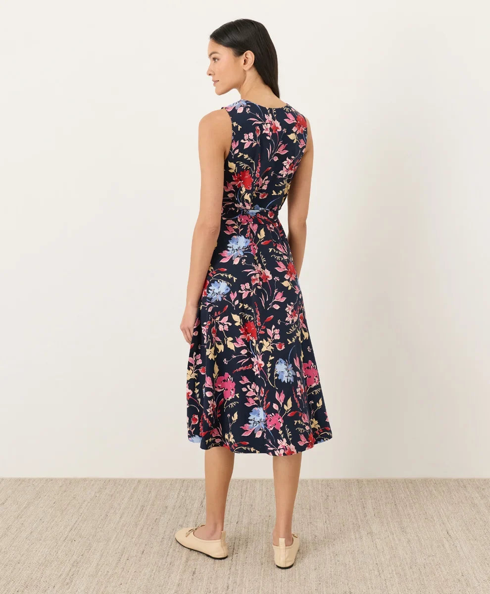 clearance fit & flare easy v-neck dress