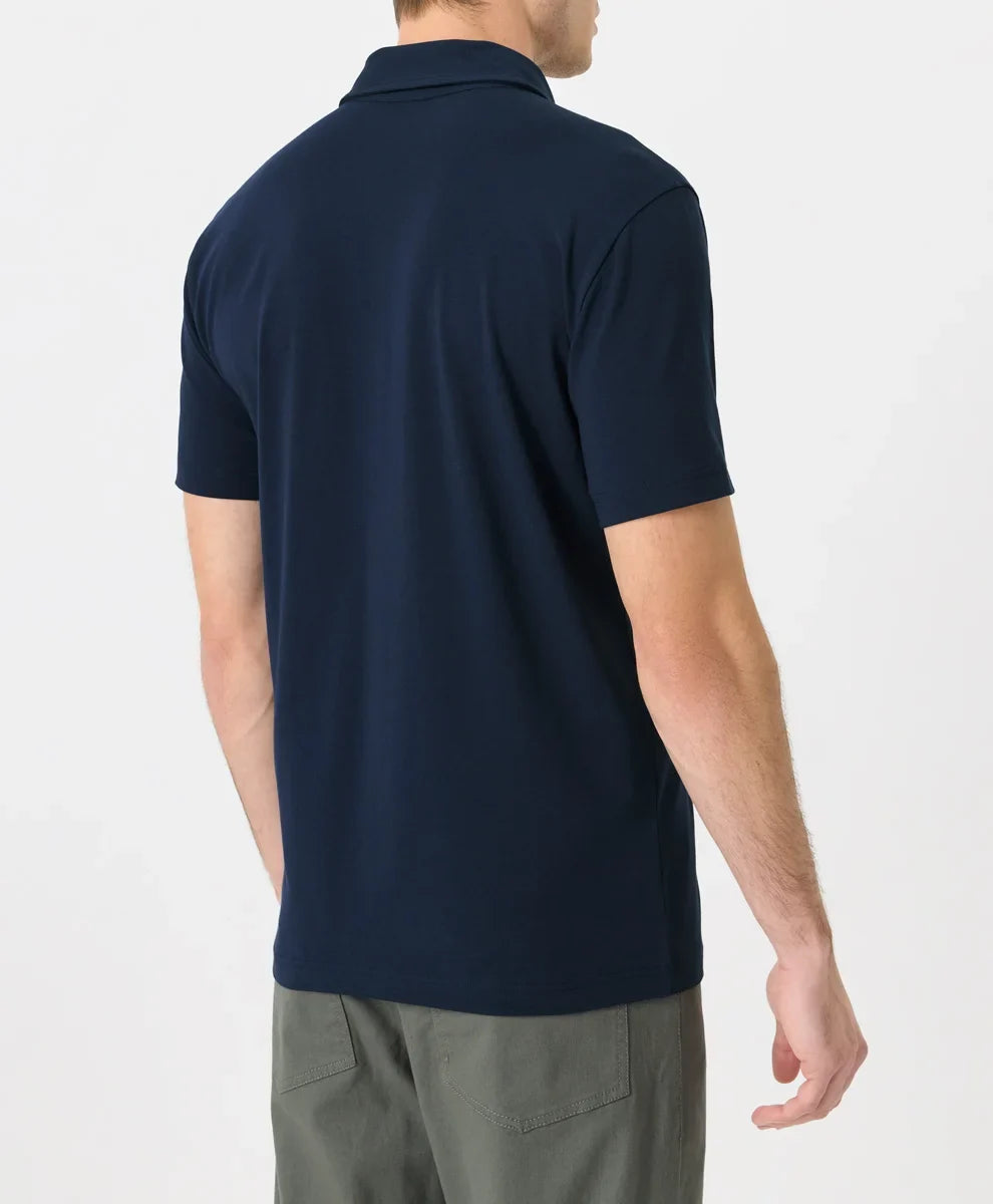 luxe essential slim polo