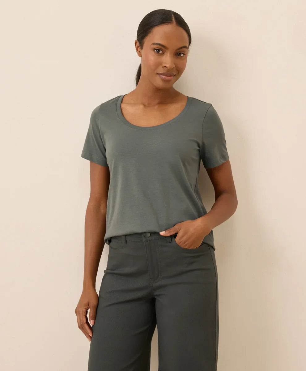 clearance softspun scoop neck tee