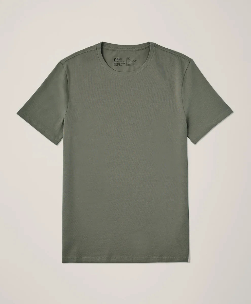 luxe essential slim fit crewneck tee