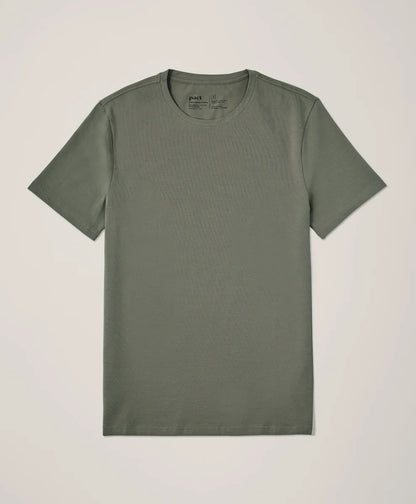 luxe essential slim fit crewneck tee