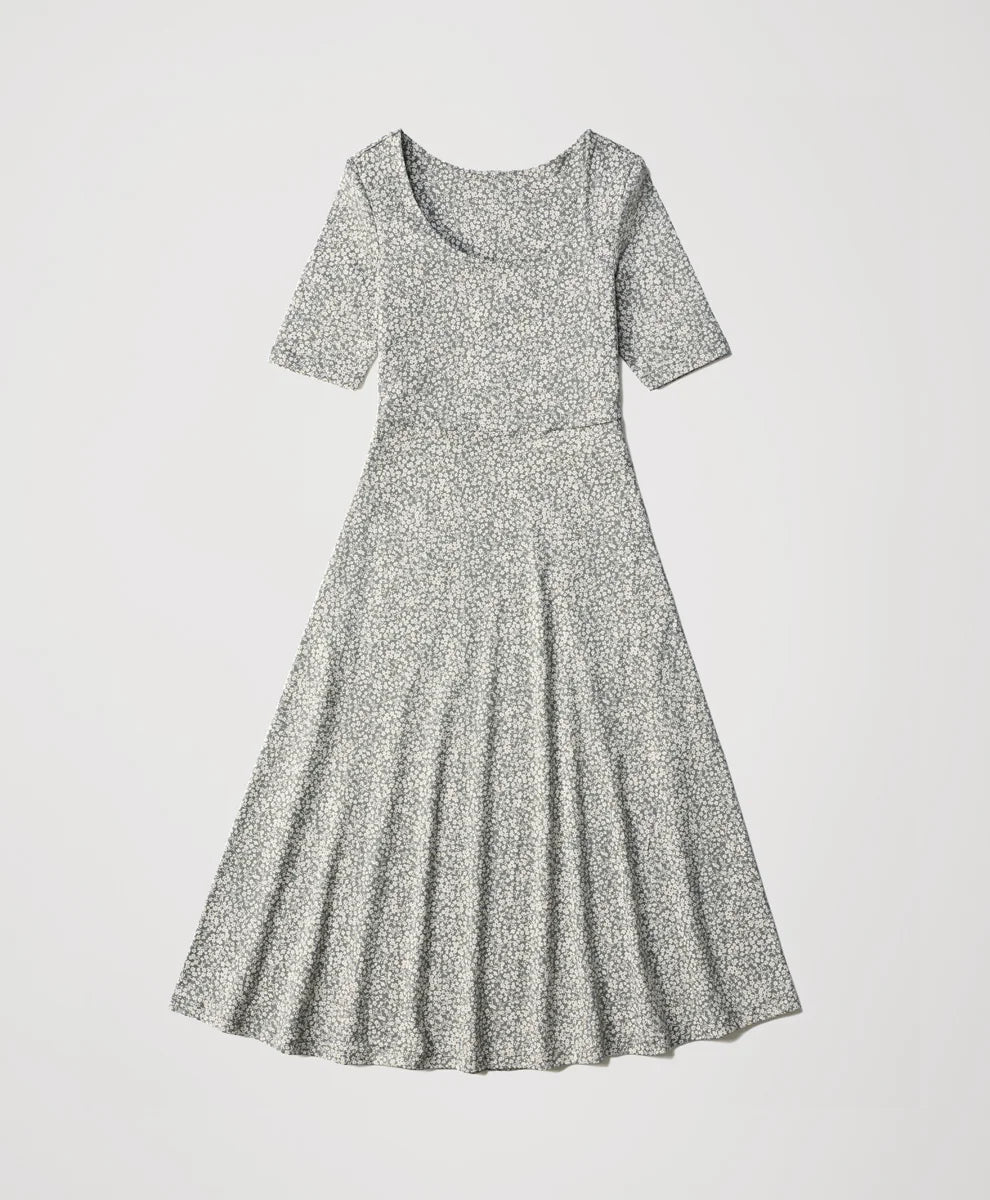 clearance fit & flare signature scoop dress