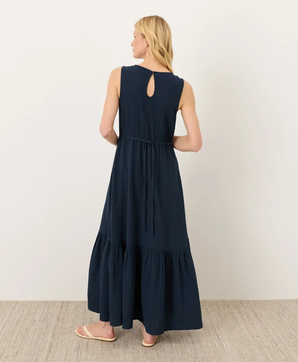 clearance coastal double gauze beach to brunch maxi dress
