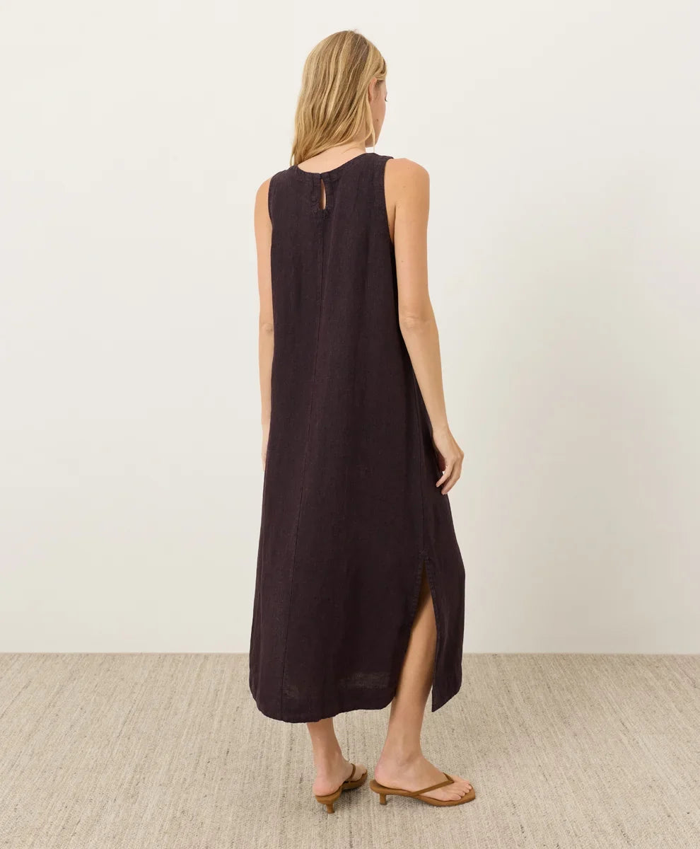 clearance linen easy tank dress