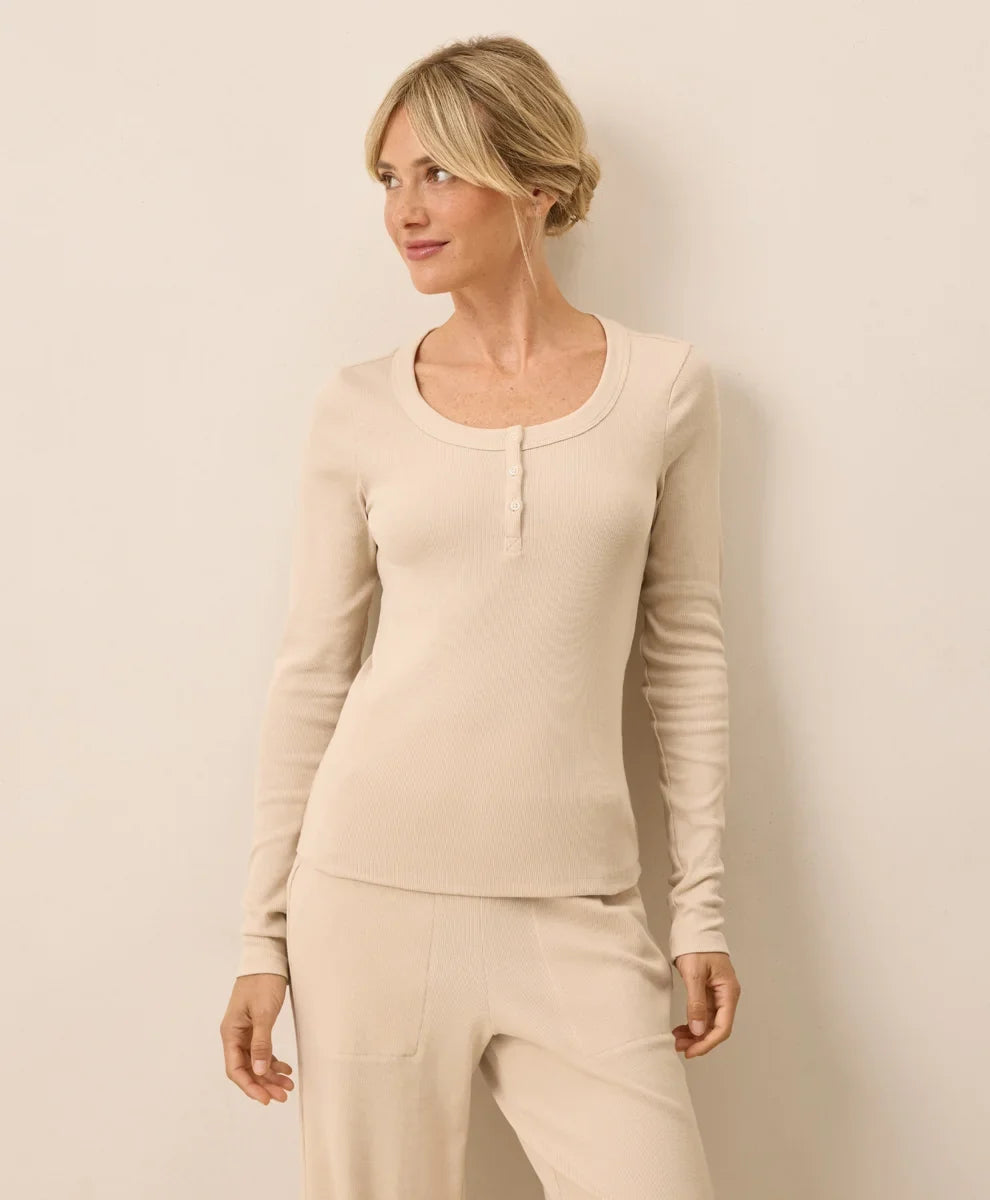 clearance easy rib slim henley
