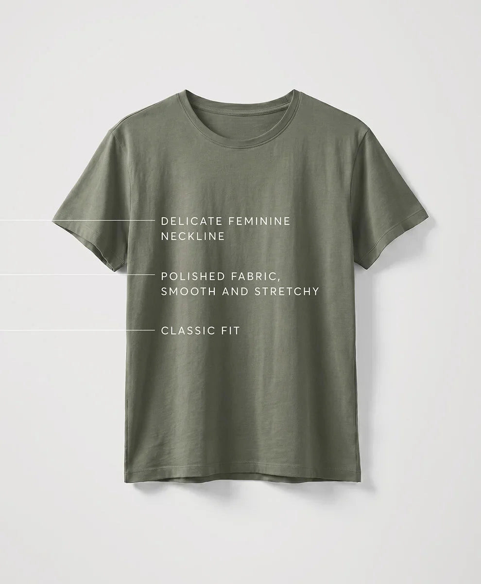 luxe essential crewneck tee