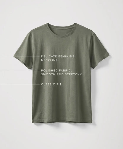 luxe essential crewneck tee