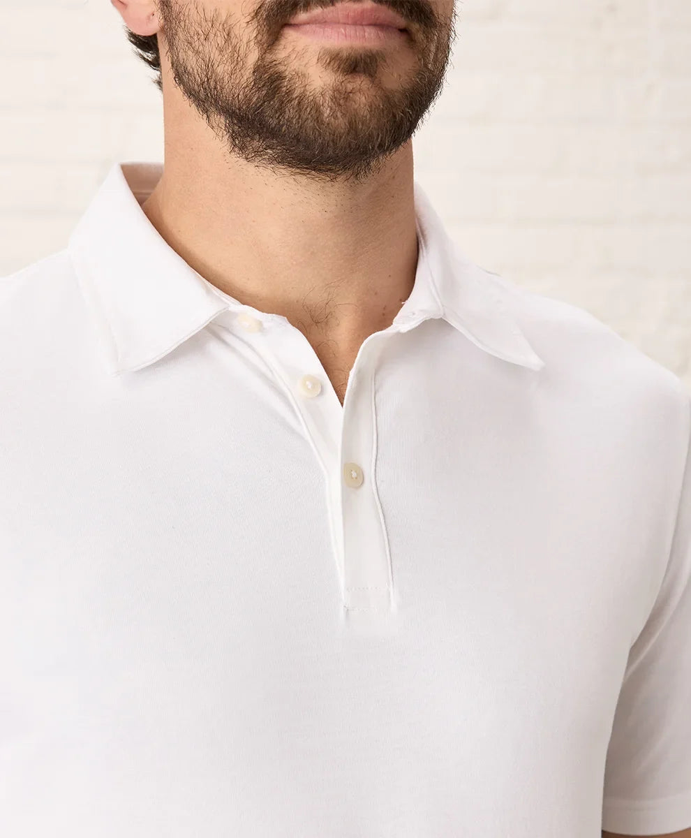 luxe essential slim polo