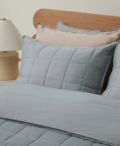 organic quilted sham 2-pack