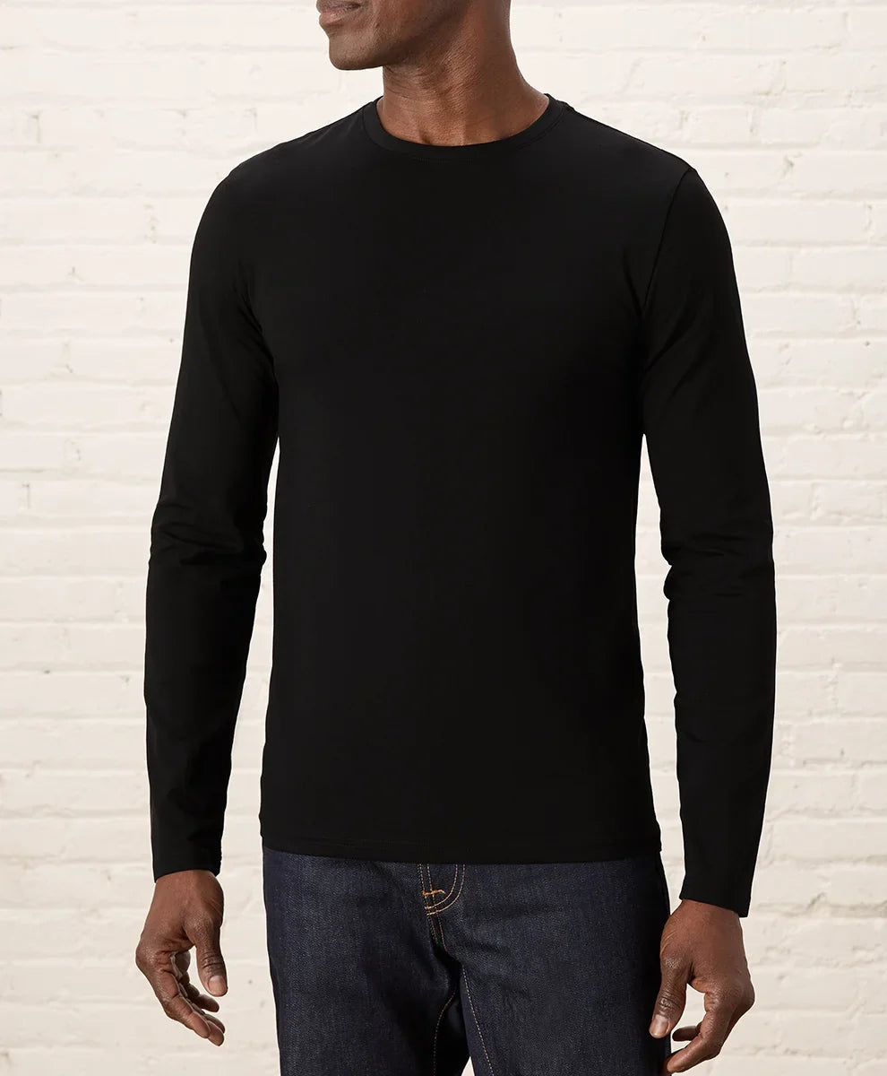 luxe essential slim long sleeve tee