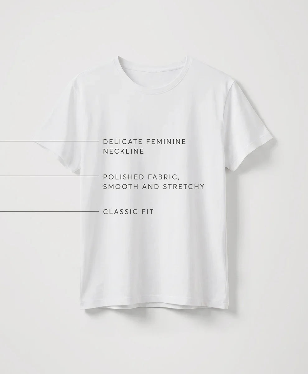 luxe essential crewneck tee