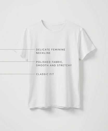 luxe essential crewneck tee