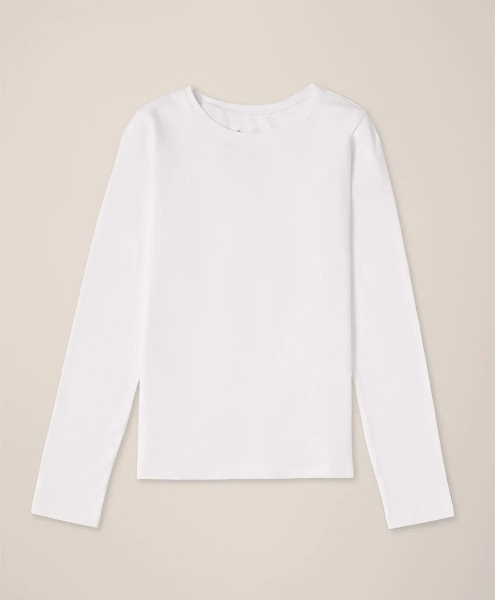 clearance luxe stretch jersey slim long sleeve tee