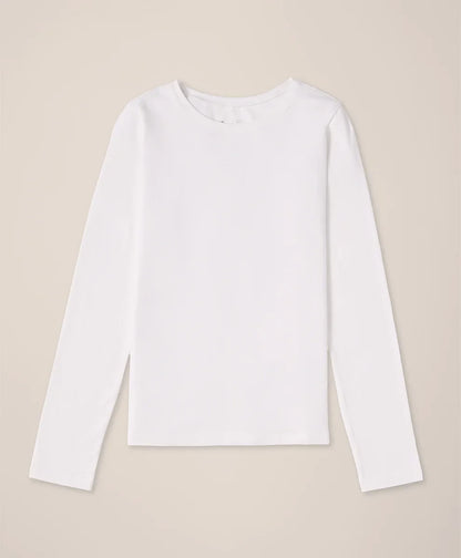 clearance luxe stretch jersey slim long sleeve tee