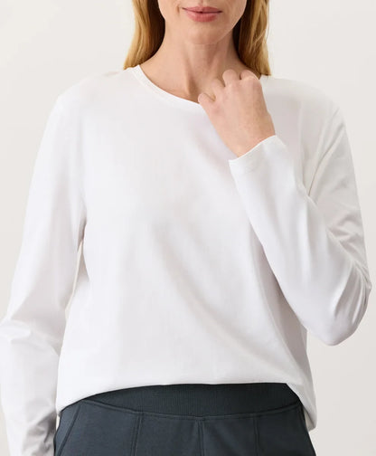 luxe essential crewneck long sleeve tee