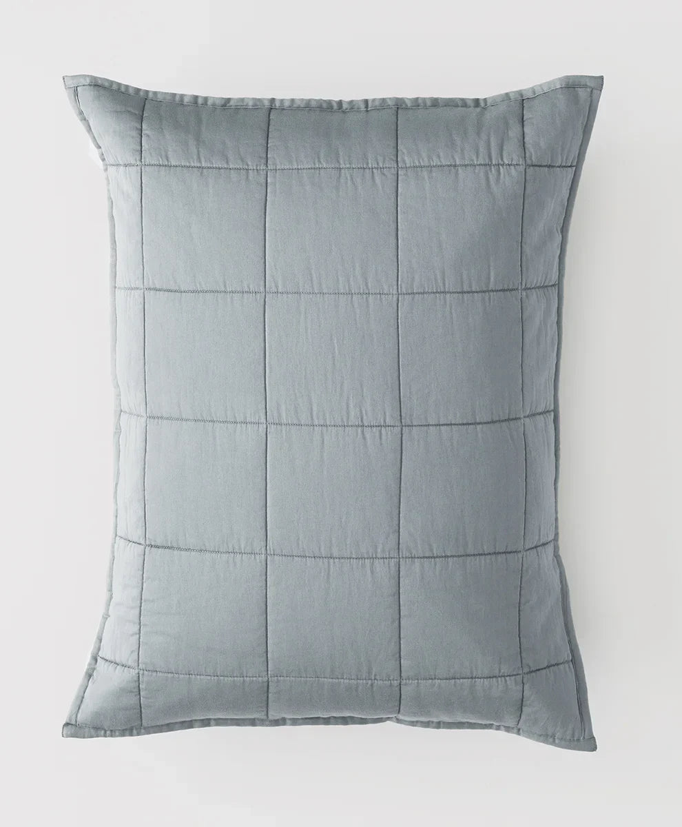 organic quilted sham 2-pack