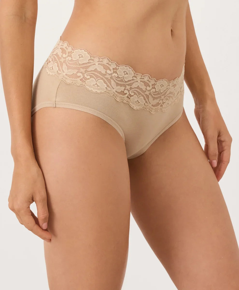 lace waist brief