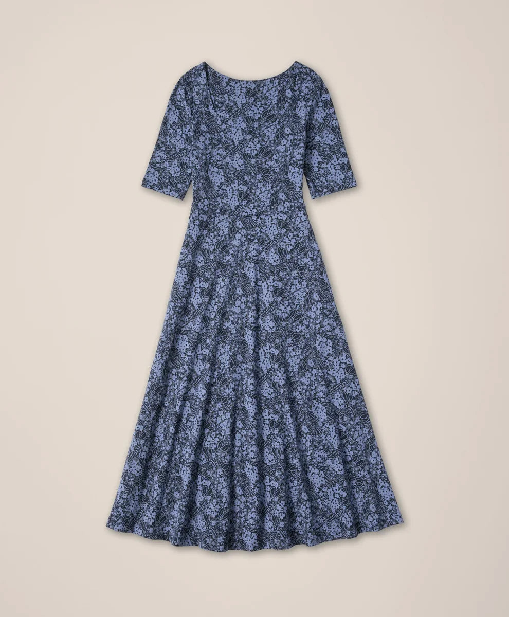 clearance fit & flare signature scoop dress