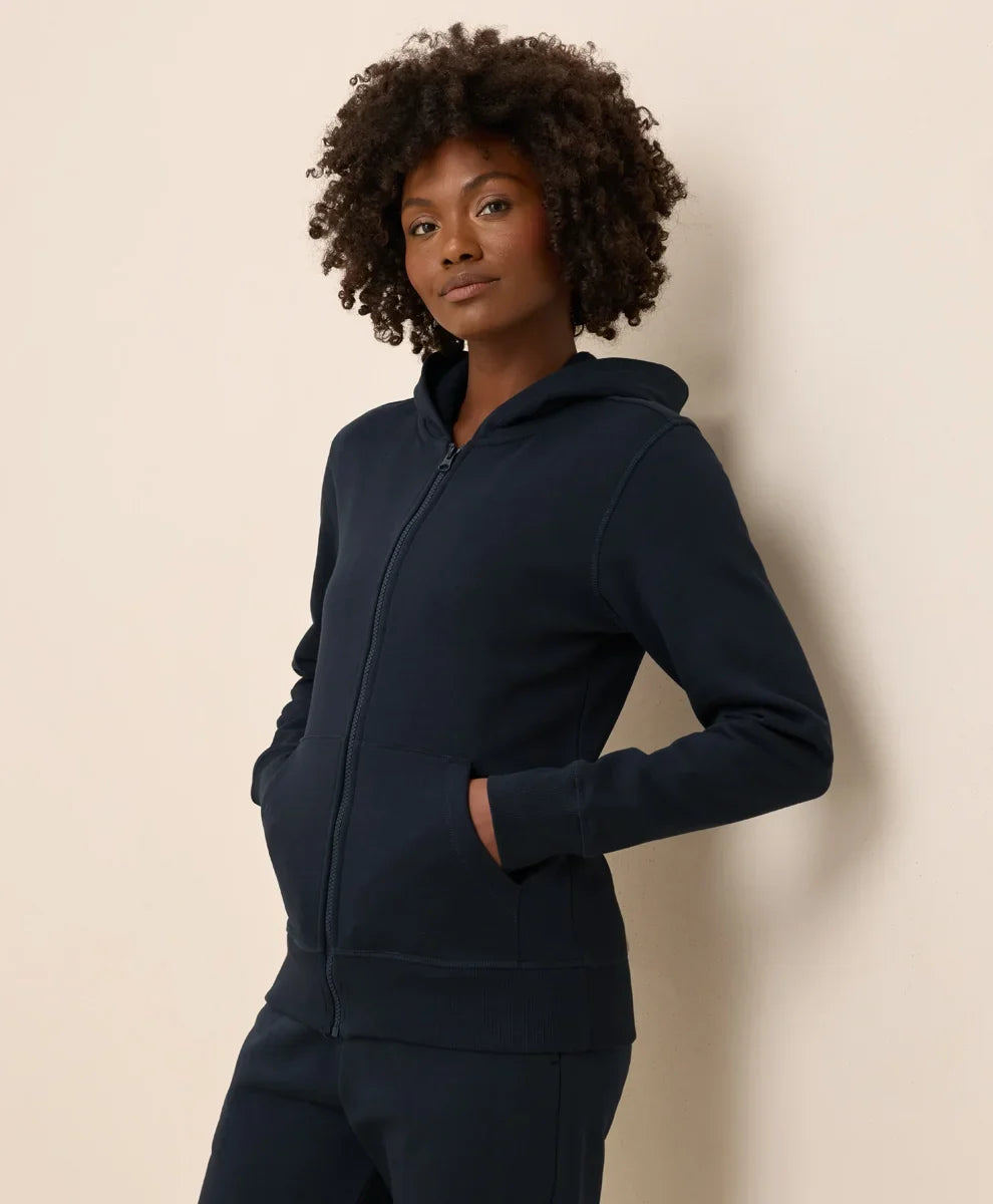 clearance brushed fleece zip hoodie
