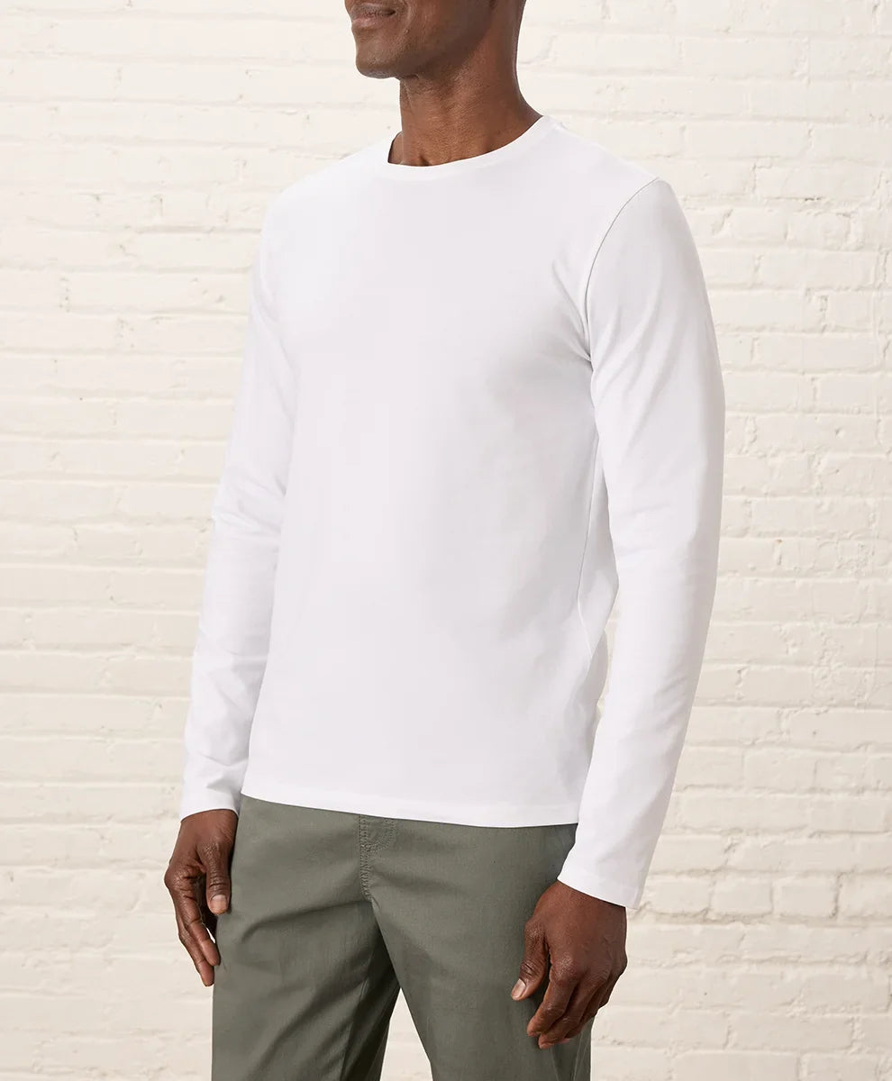 luxe essential slim long sleeve tee