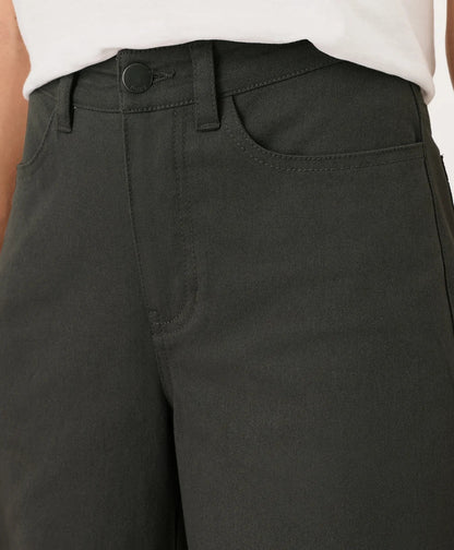 clearance stretch twill wide leg pant