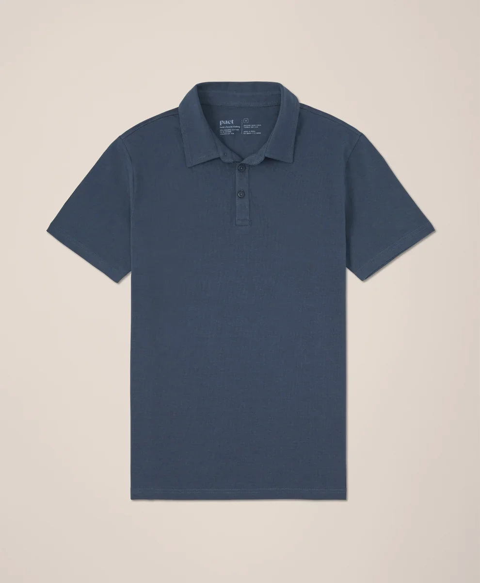 luxe essential slim polo