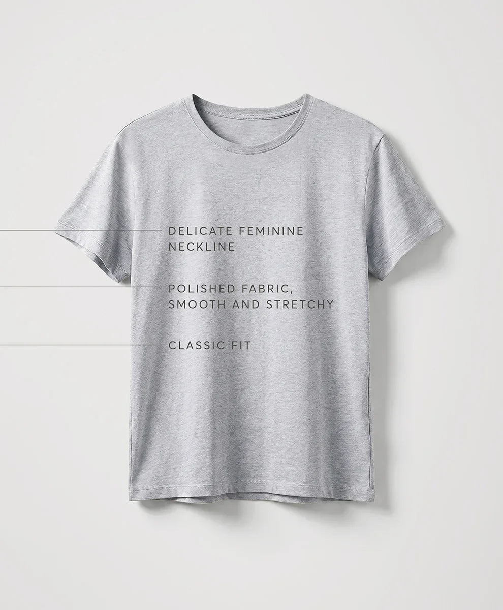 luxe essential crewneck tee
