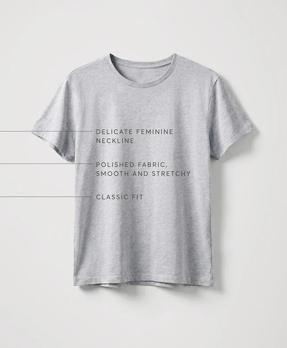 luxe essential crewneck tee