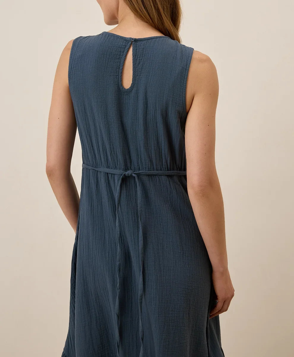 clearance coastal double gauze beach to brunch maxi dress