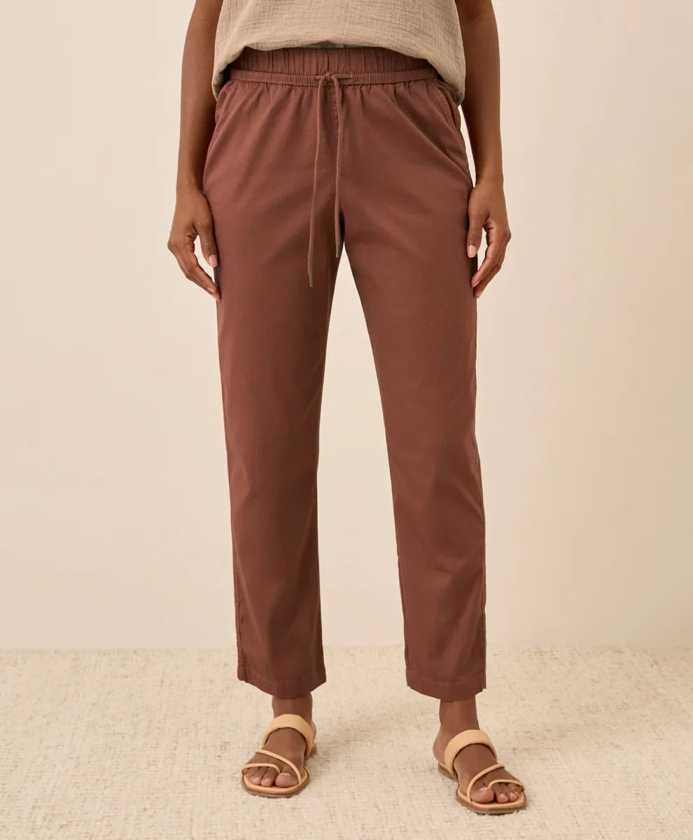 clearance daily twill ultra-high rise tapered pant