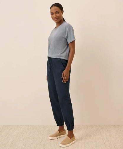 clearance stretch poplin jogger