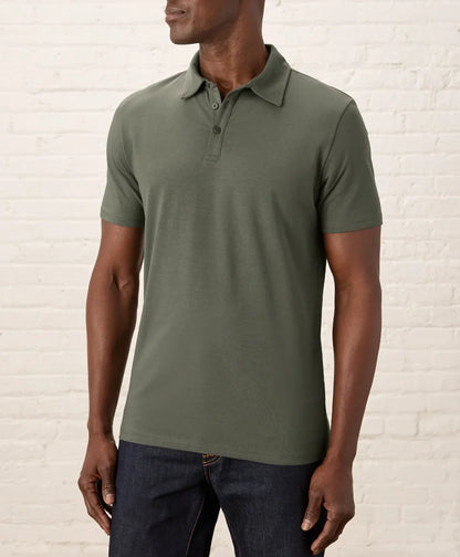 luxe essential slim polo
