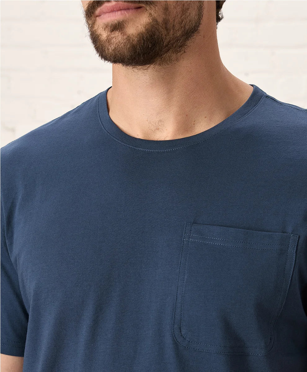 softspun essential pocket crew tee